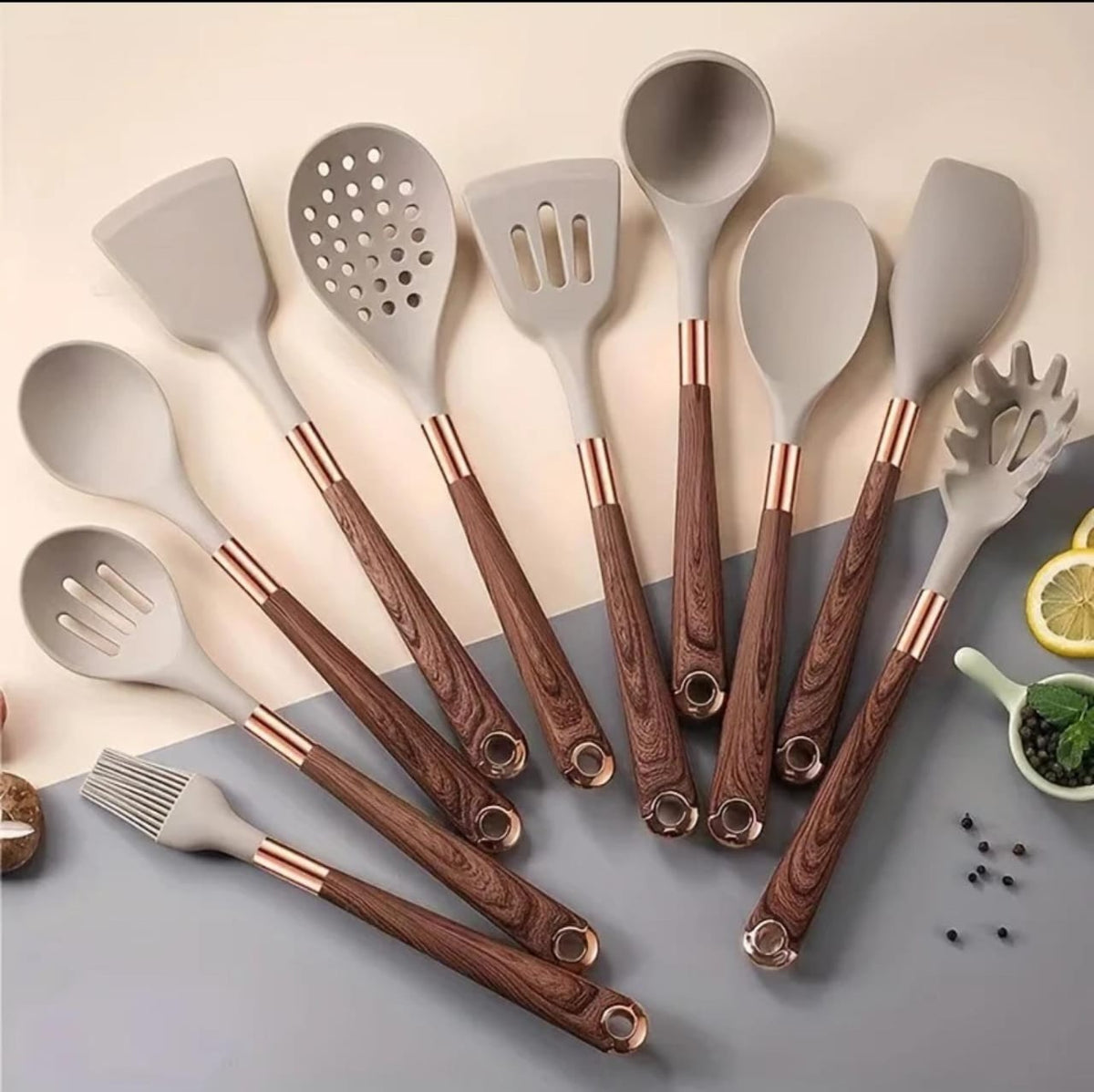 Aesthetic durable silicone spoon