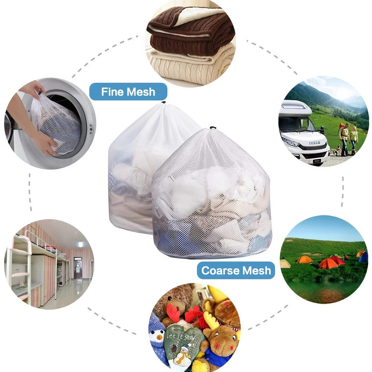 Assorted large size laundry basket