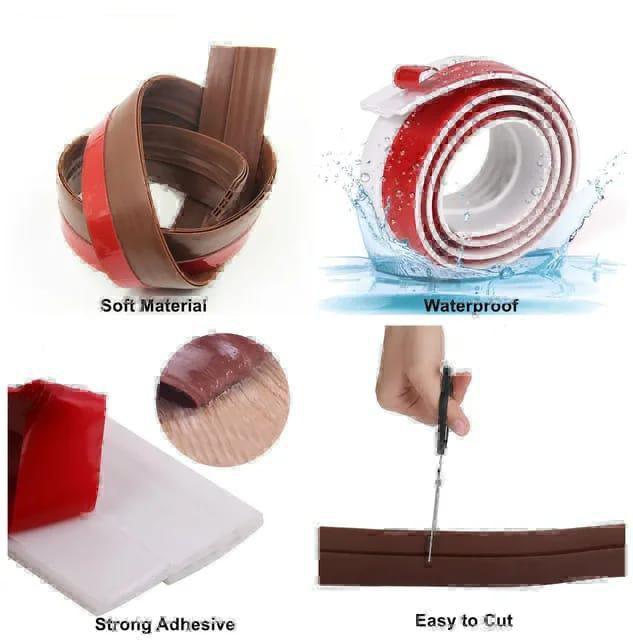 Silicone rubber under door sealing strip