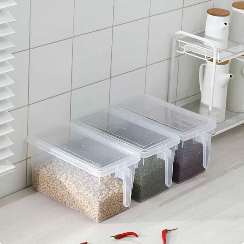 Food storage container with handle