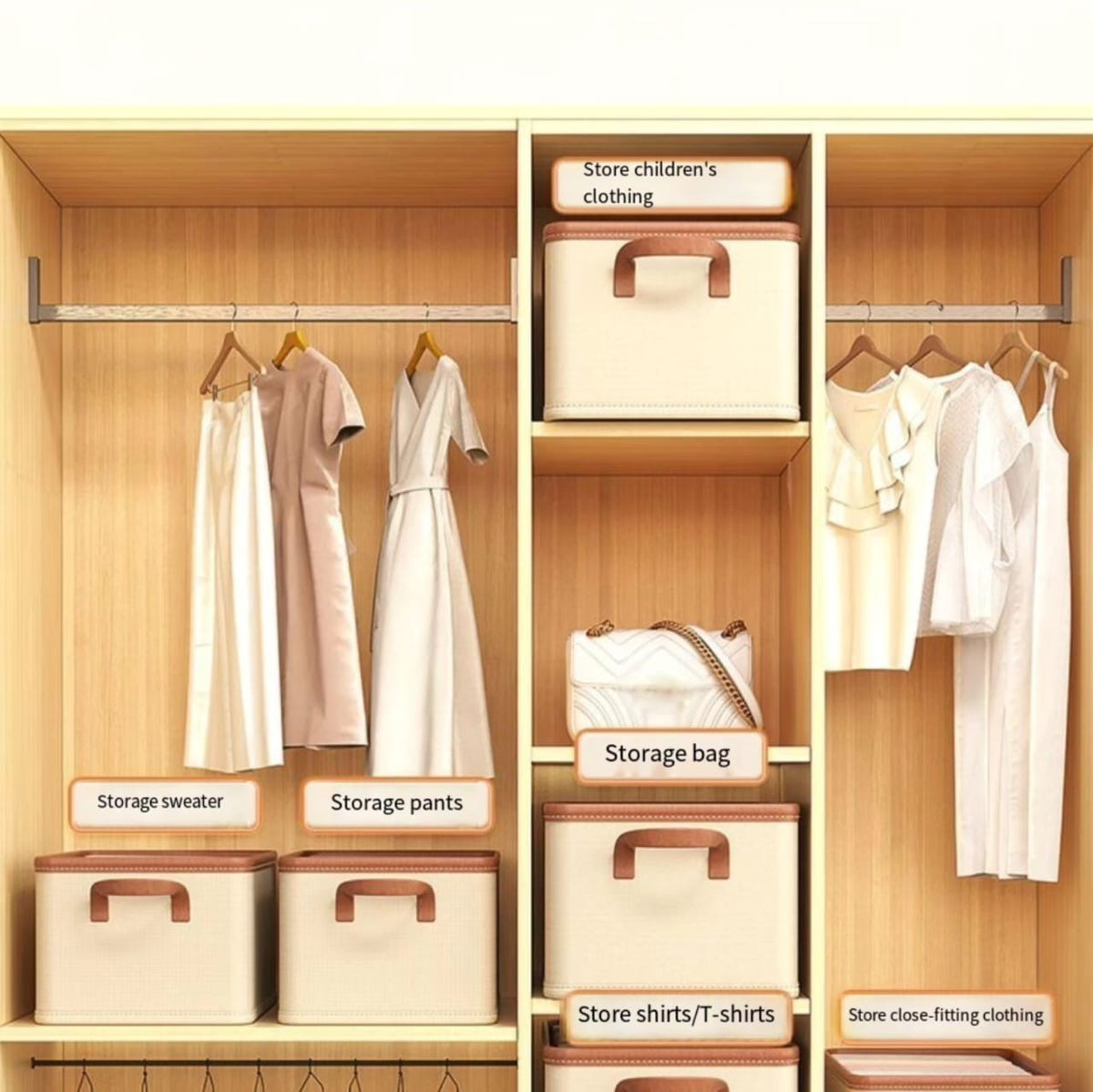 Foldable multipurpose jeans organizer