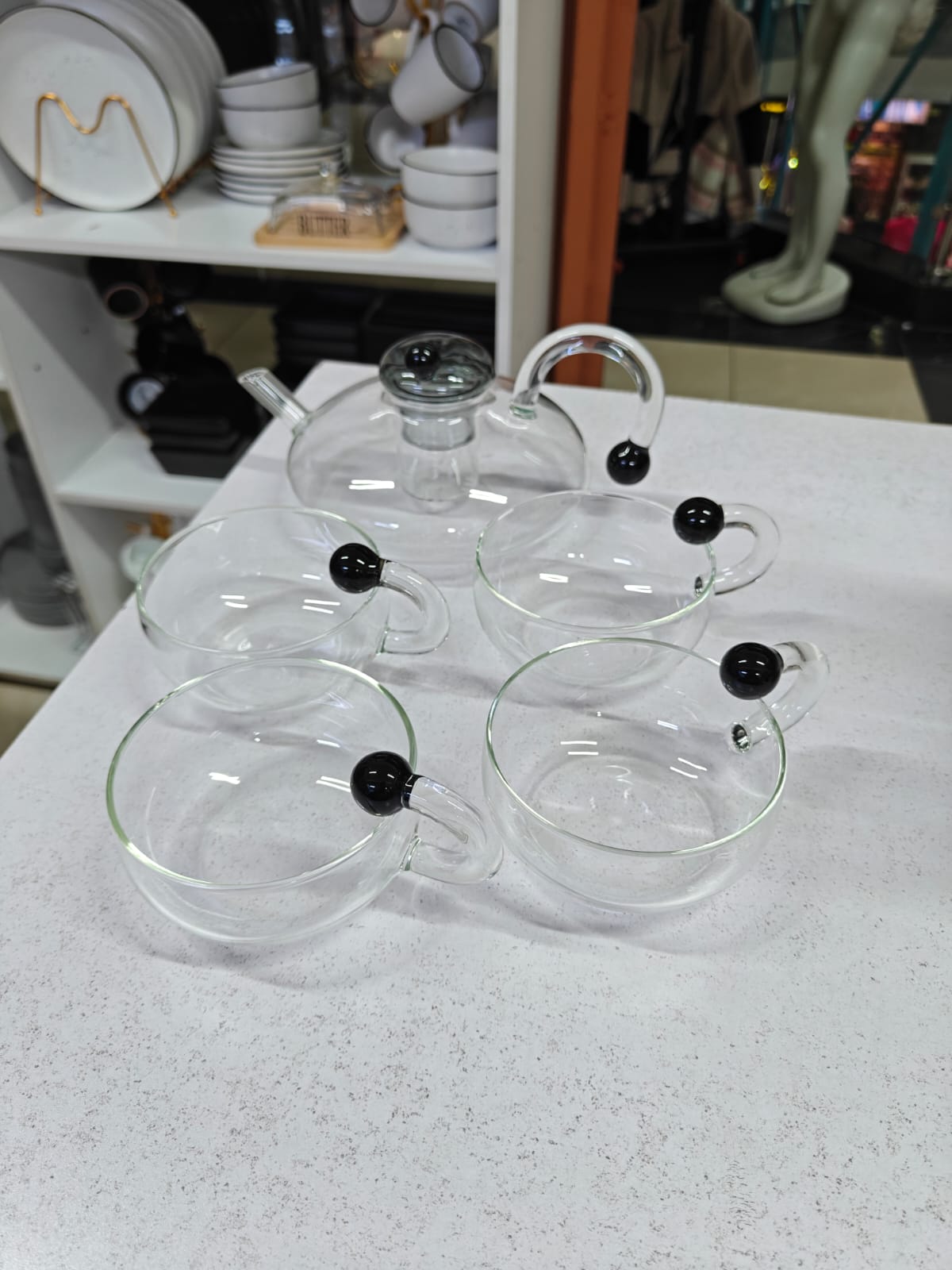 5pcs heat resistant tea set