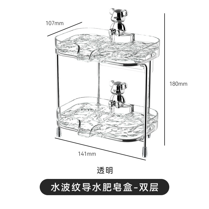 Luxury double layer soap holder