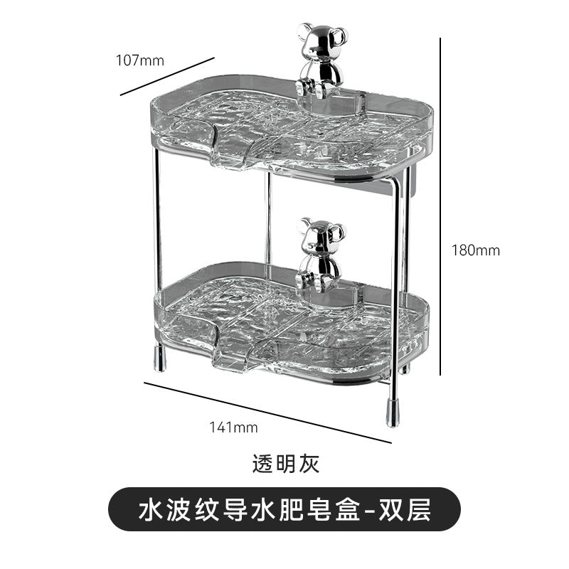 Luxury double layer soap holder