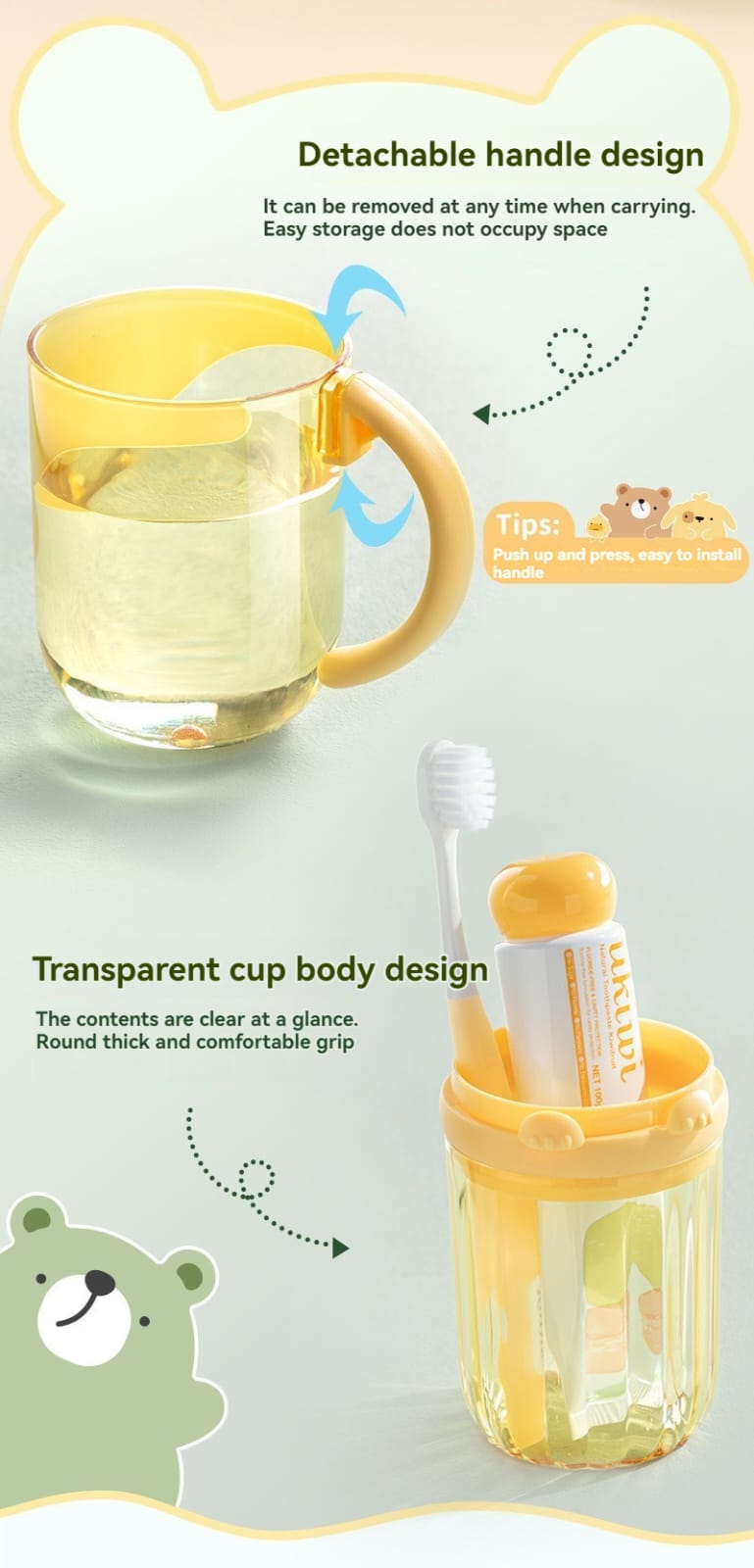 Cartoon theme toothbrush holder