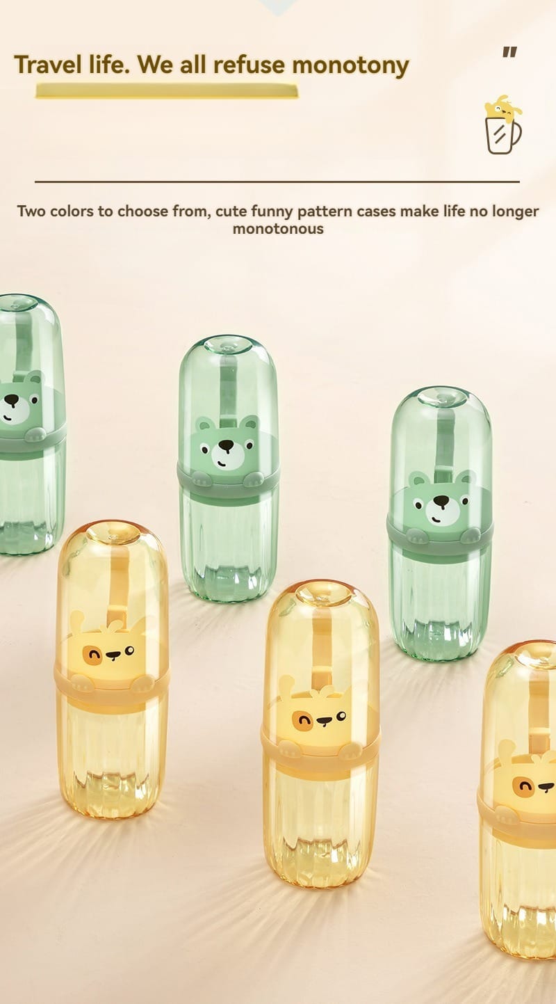 Cartoon theme toothbrush holder