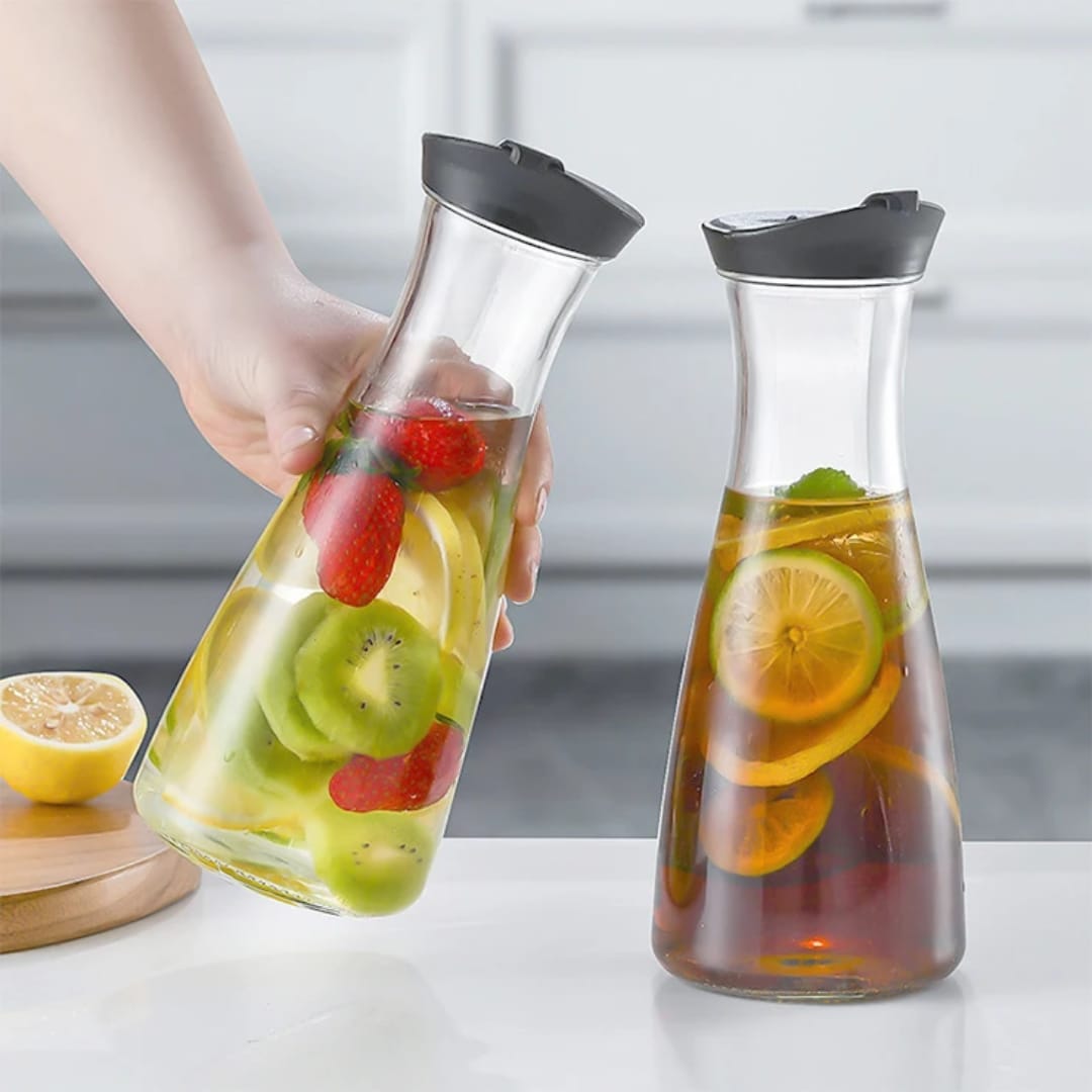 3pcs set glass water pitcher
