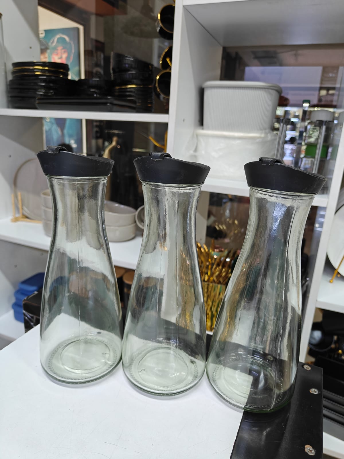 3pcs set glass water pitcher