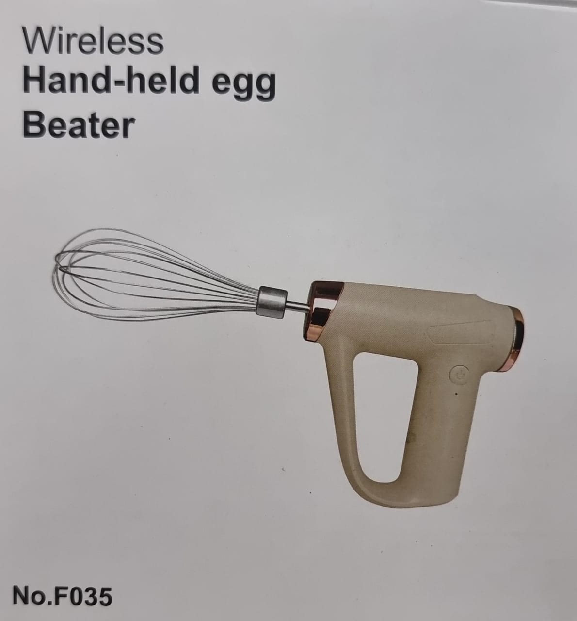 RECHARGEABLE WIRELESS Hand held egg beater whisk