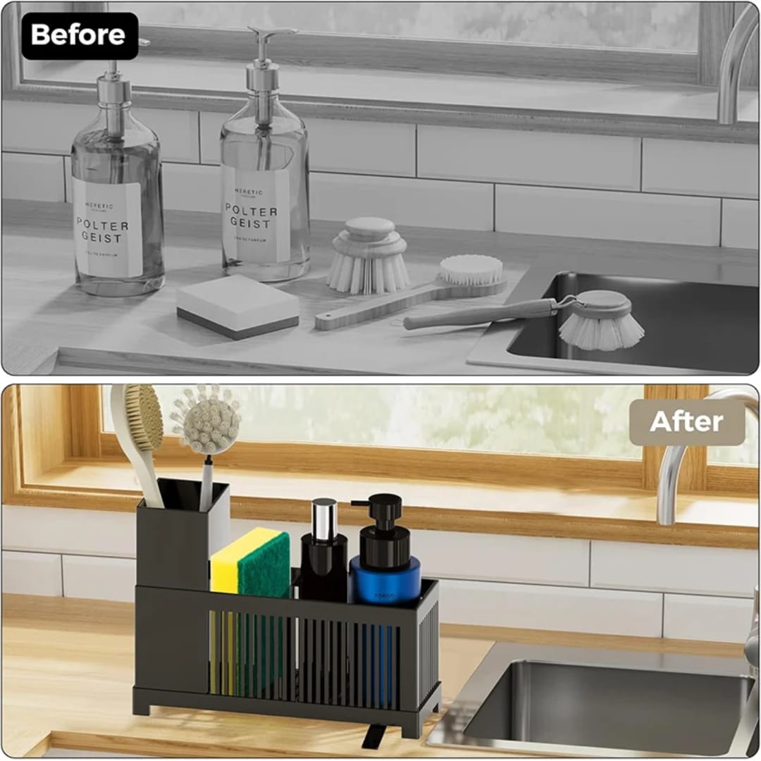 2in1 Non-Rust Sink Caddy