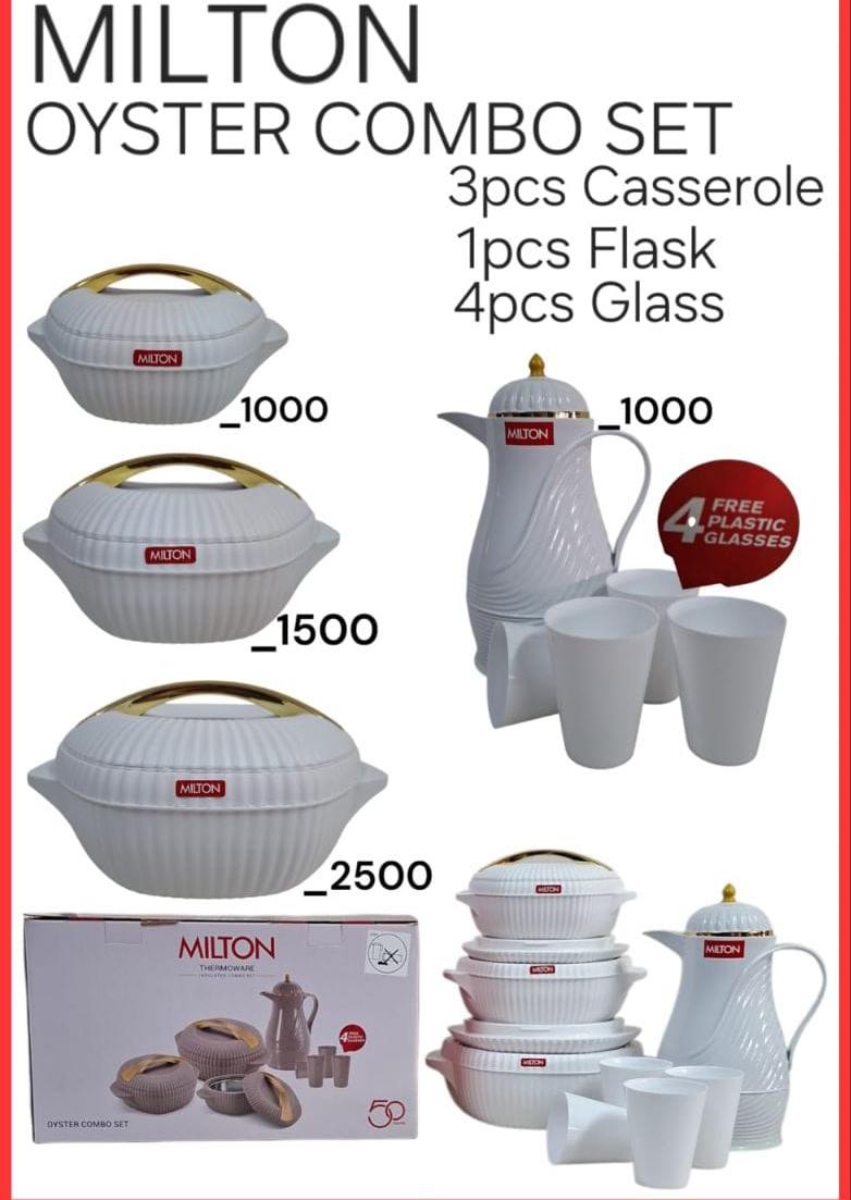 DESIGNER HOTPOT 
 MILTON - OYSTER COMBO SET