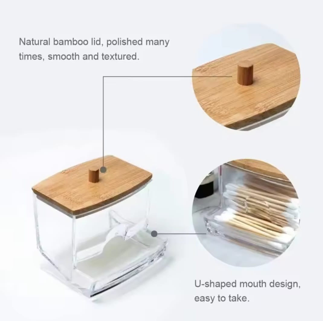 Cotton swab dispenser.