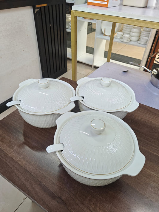 3 pcs ceramic bowl set