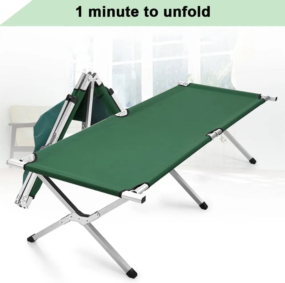 Foldable camping bed
