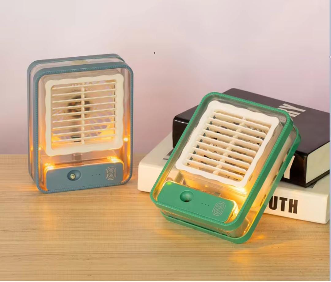Desk spray portable standing fan