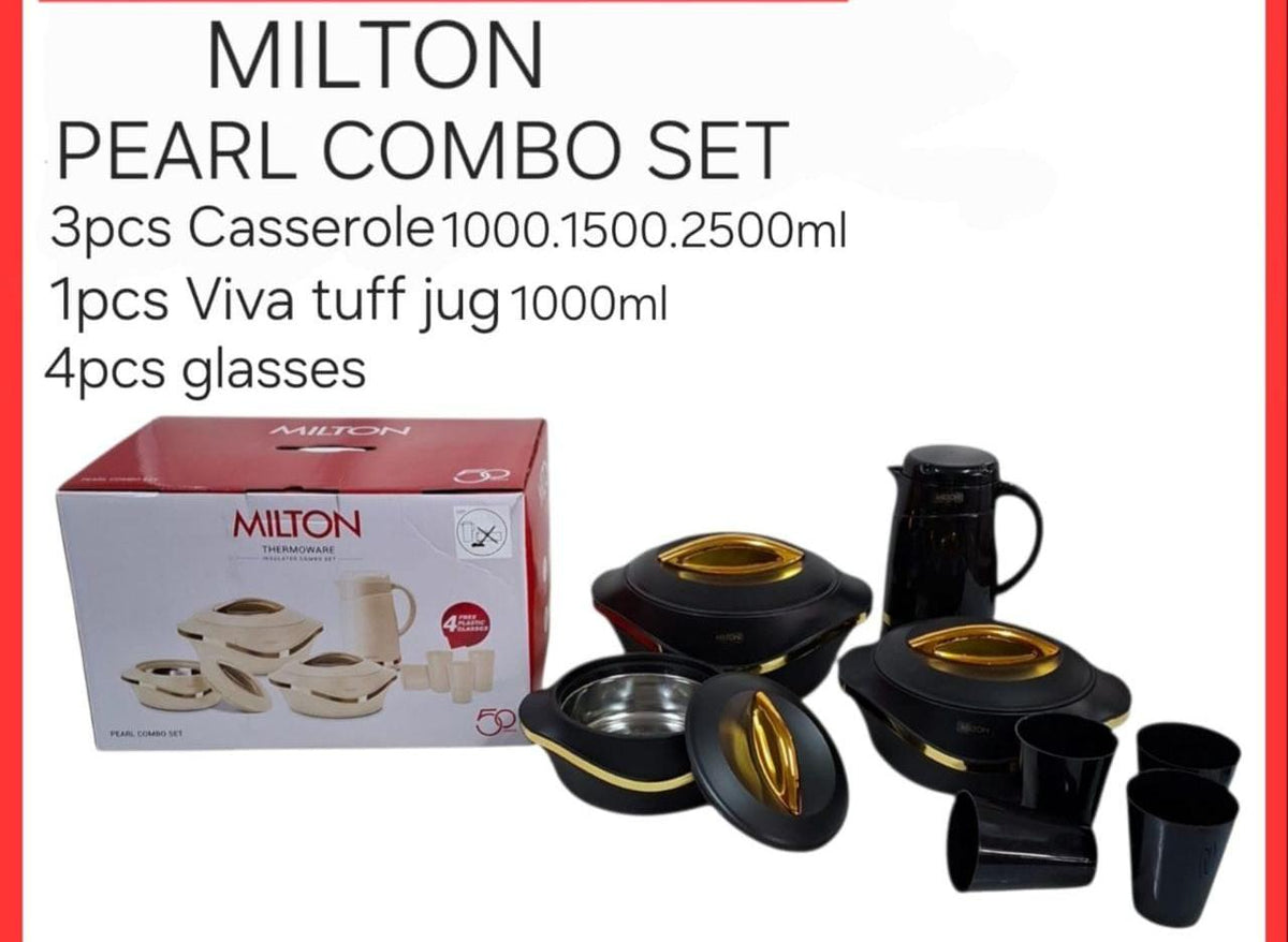 PLASTIC  DESIGNER HOTPOT
 MILTON - PEARL COMBO SET