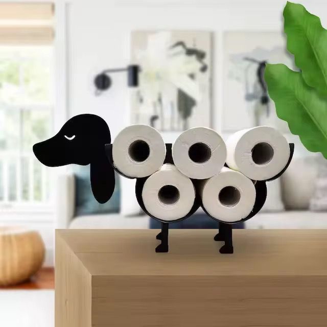 Creative Toilet Paper Holder – Metallic Finish