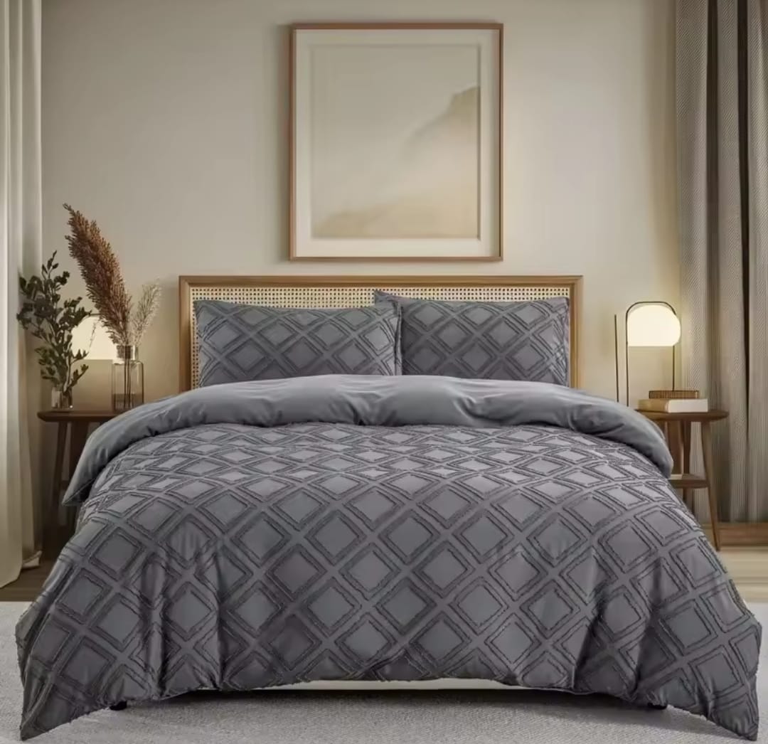 Tufted design duvet covers
