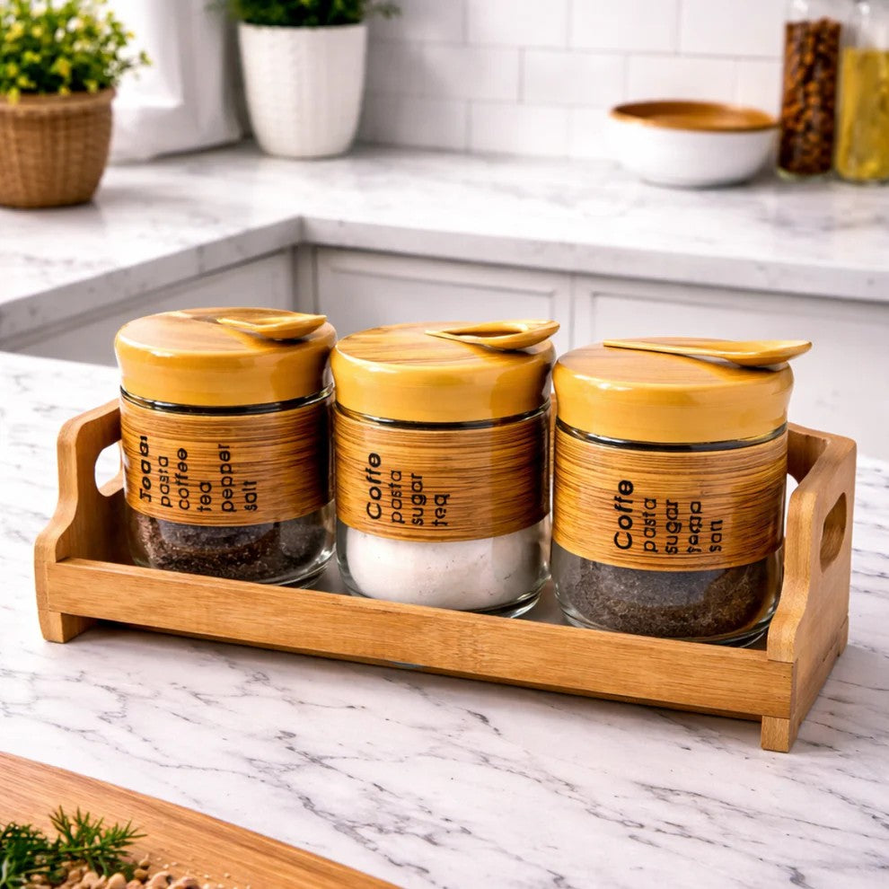 Glass Sugar dish  jar for sugar, coffee, spices coffee,  sea salt, and tea for storage, tea bag organizer, Glass organiser