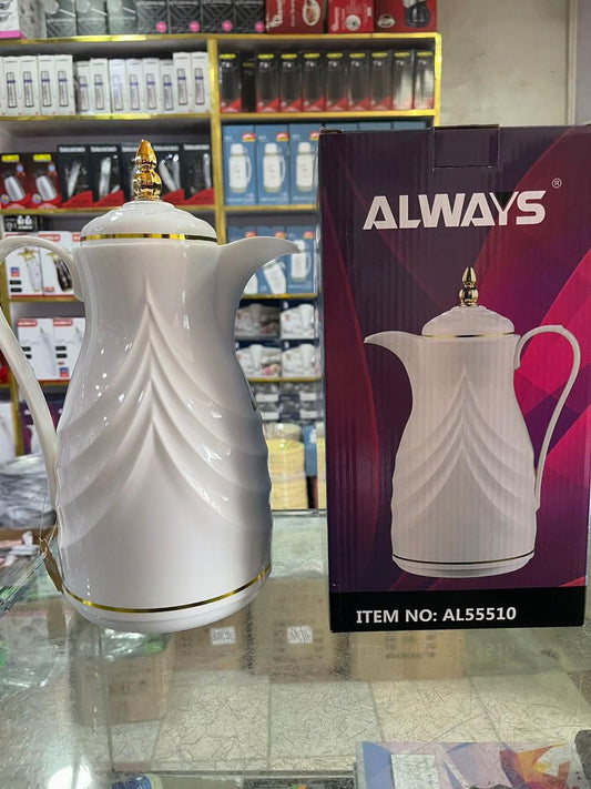 White gold flasks