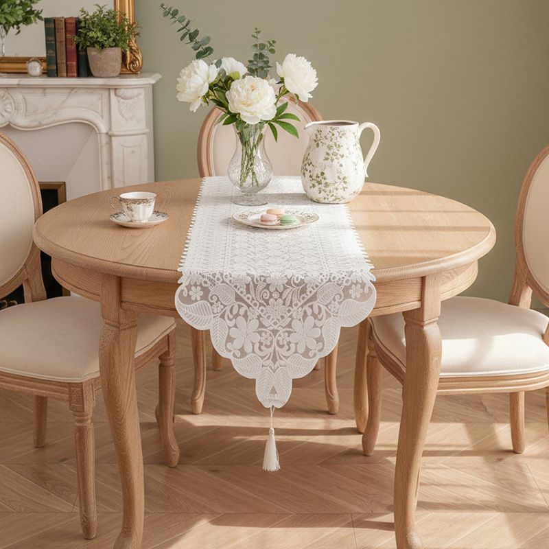 Retro French Lace Table Flag