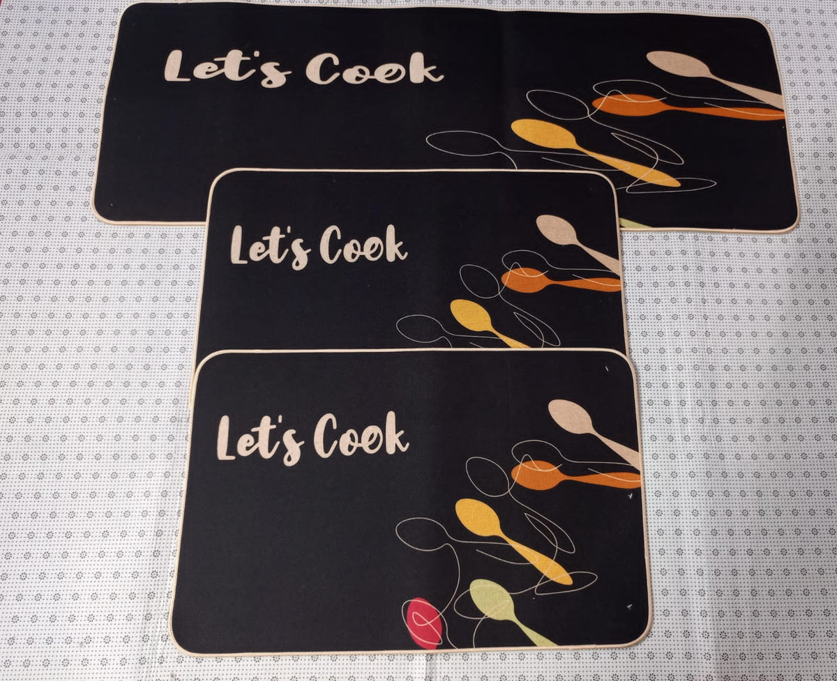 3 pcs kitchen mat