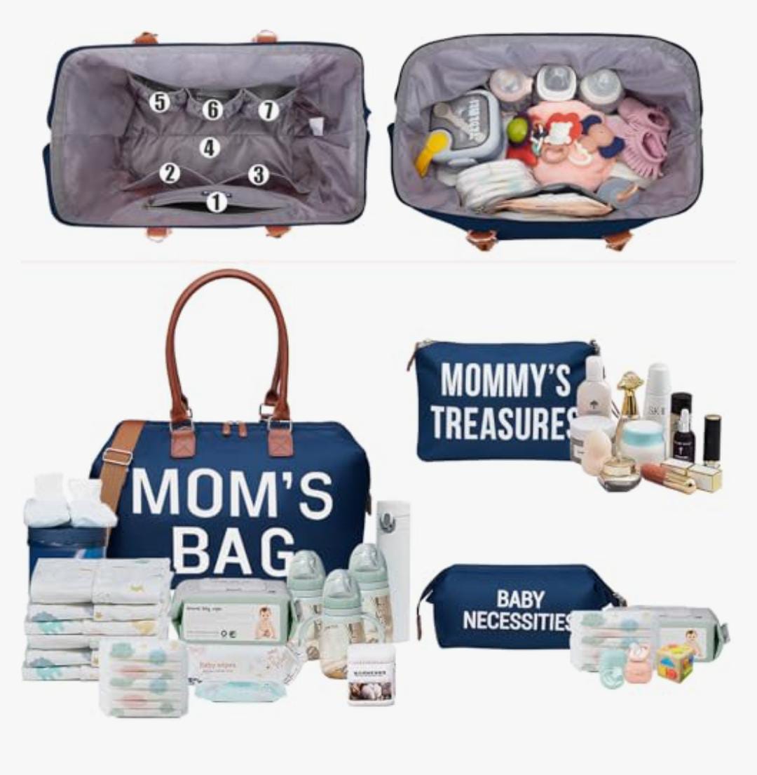Mommy Bag Travel Storage Bag Waterproof 3-Pack Wet Dry Separation Baby Diaper Storage Packing Portable Pouch Large Capacity Bag