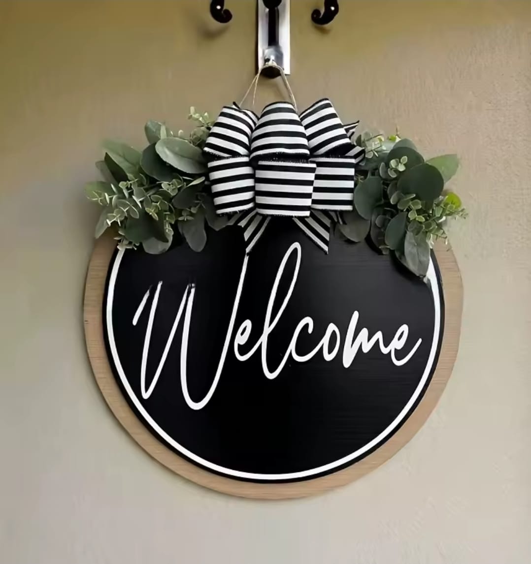 Welcome Door Hanging Sign