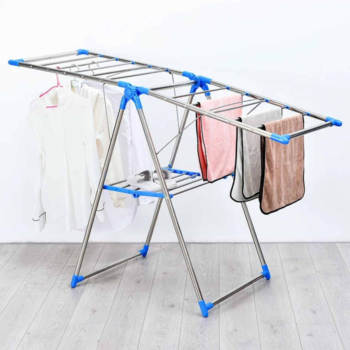 HEAVY DUTY & BIG SIZE Portable Stainless Steel Cloth Drying rack