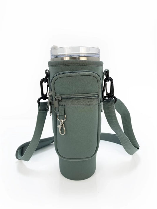 Stanley Cup Bag With Water Bottle Carrier Bag For Stanley Cup 40/30 Oz Tumbler With Handle, Water Bottle Holder Pouch With Adjustable Shoulder Strap 2 Stanley
