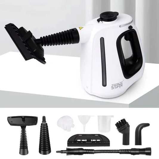 1350W Handheld Steam Cleaner with 15-Piece Accessories (Including Mop) and 18.6 fl oz Tank, 3 Bar Dirt-Free Steamer for Floors, Cars, Upholstery, and Multi-Surface Home Cleaning