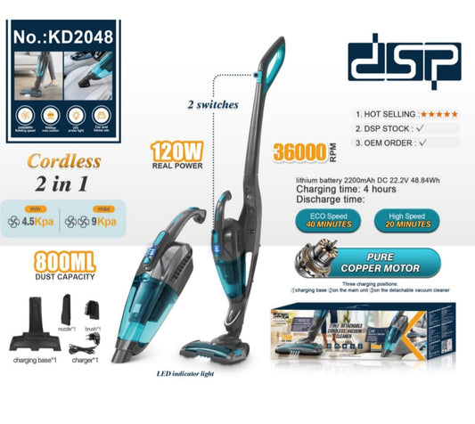 2 in 1 Detachable cordless Vaccum cleaner