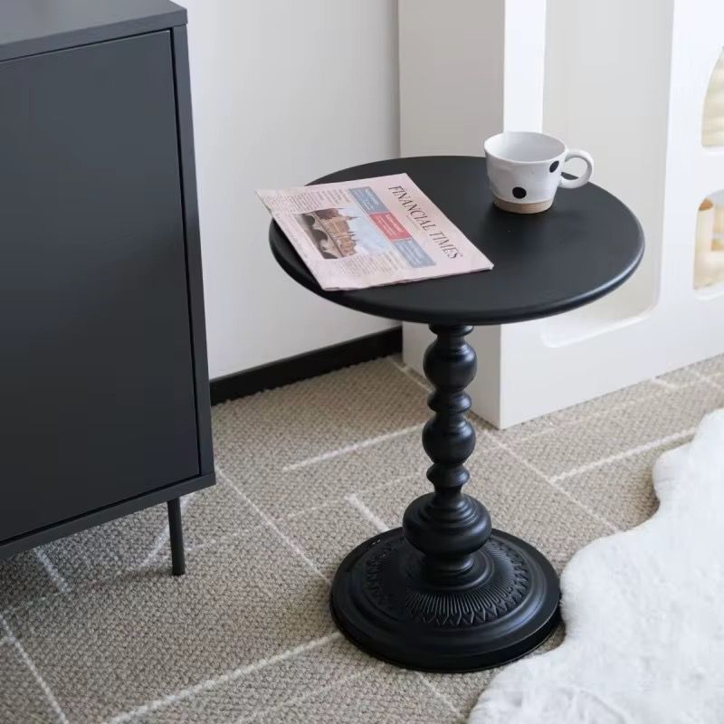 Modern Iron Frame Accent Side Table