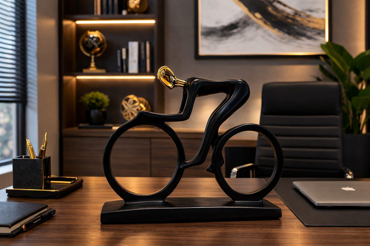Handmade Biker Resin Figurine