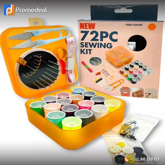 72-piece portable sewing kit