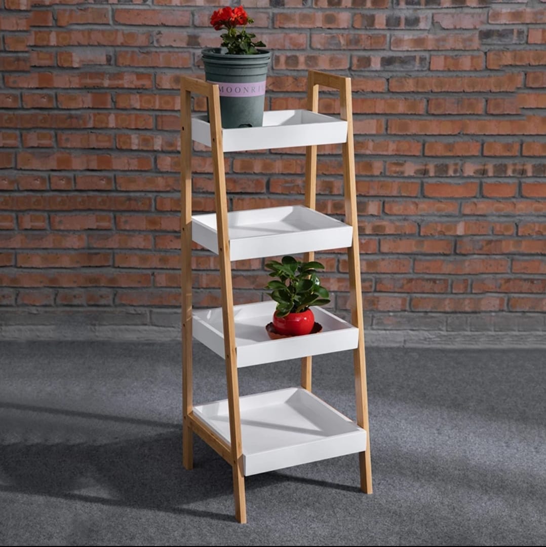 Wood  Storage Display Shelf Wood Storage Rack / Home Office Bookshelf/Plant Flower Stand