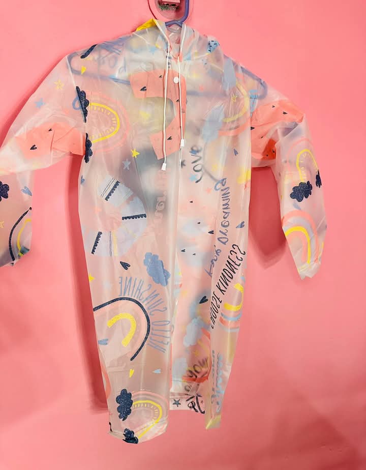 Full print/ floral rain coats for both kids & adults
