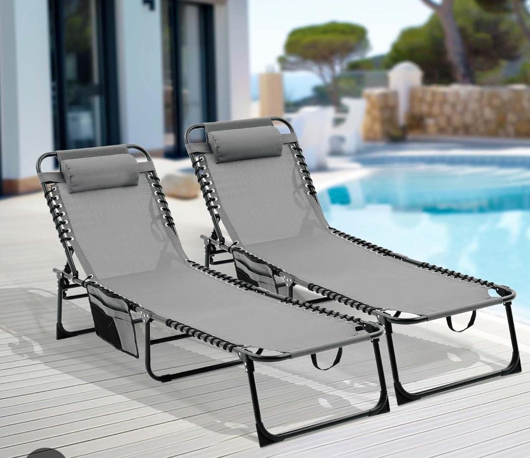Outsunny Folding Chaise Lounge Chair