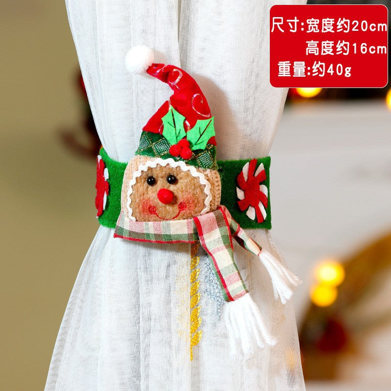 *Festive Cookies Man Curtain Tiebacks: Perfect Holiday Decor For Every Room Home Decor For Bedroom Living Room Happy Christmas*