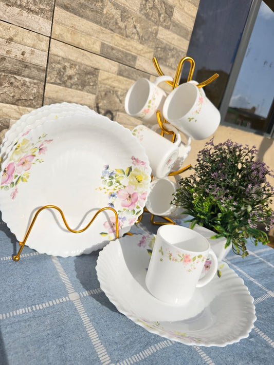 12pcs floral dinner set