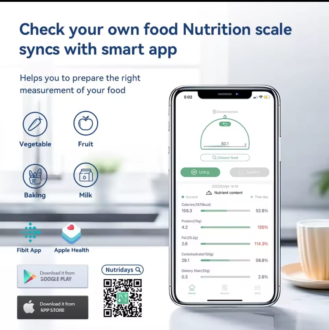Bluetooth Digital Kitchen Weighing Scale