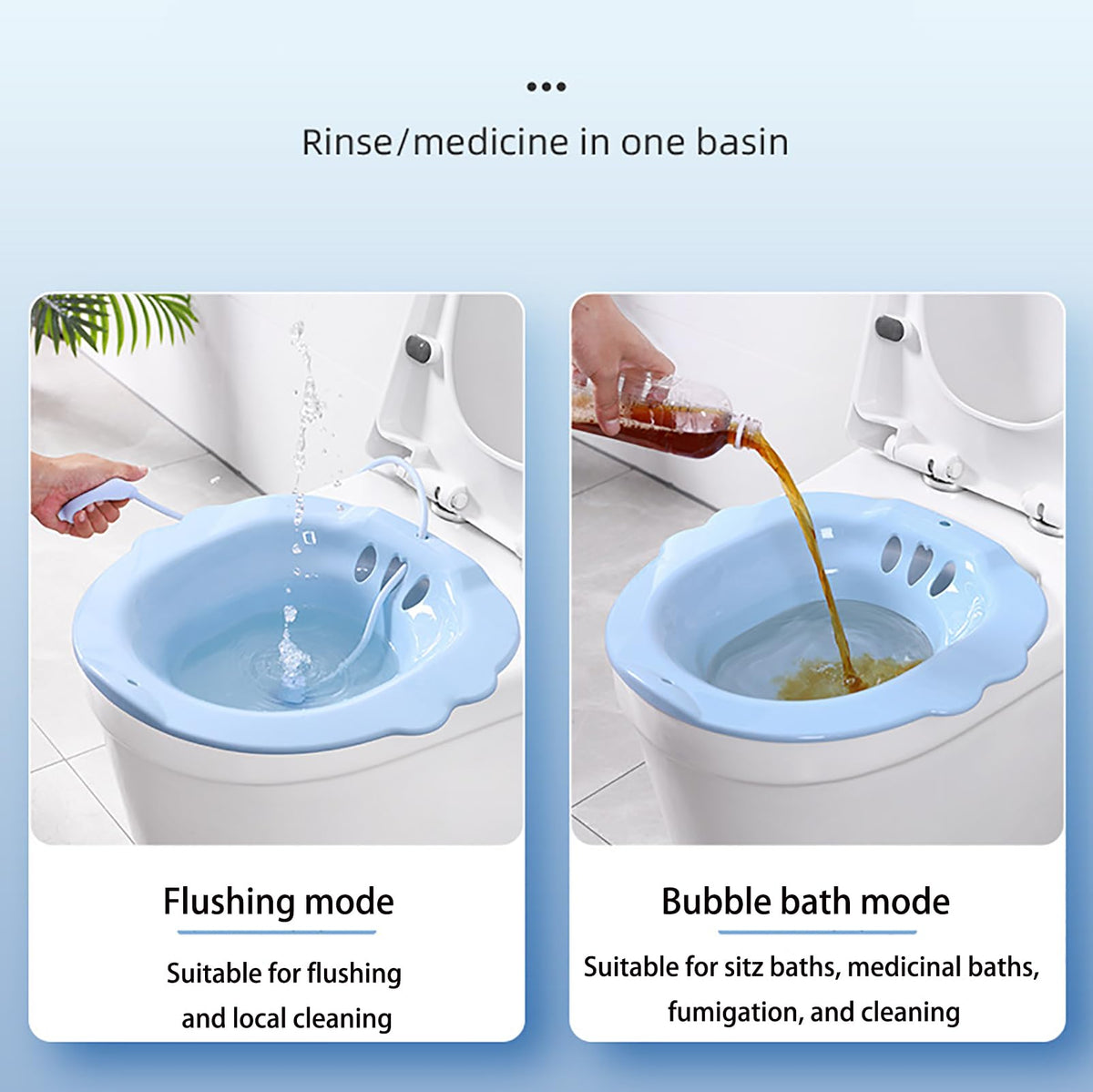 Postpartum Sitz Bath Basin with Hand Pump
