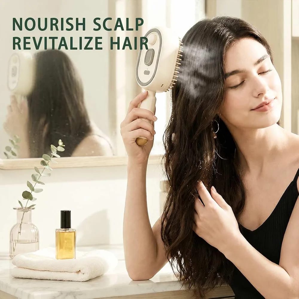 3 in 1 RECHARGEABLE MIST DETANGLING GROOMING BRUSH