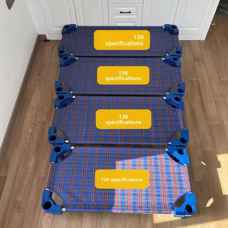Stackable Kindergarten special plastic canvas bed bed Nursery lunch break bed