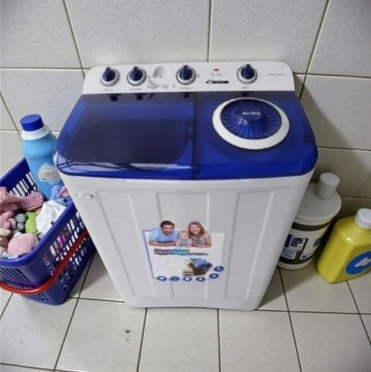 TLAC TMW-1001 10kgs Twin Tub Washing Machine - Washing Power: 450W, Spin-Dry Input: 160W