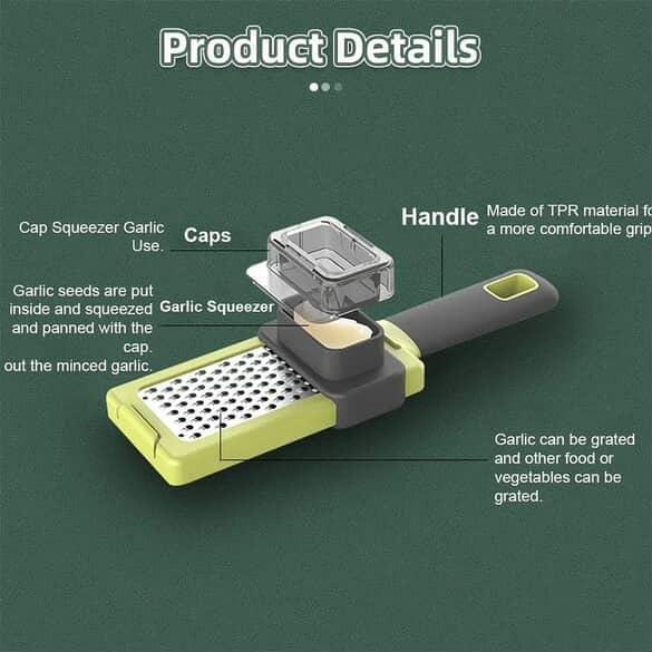 Multifunctional Manual Garlic crusher & Vegetable Cutter