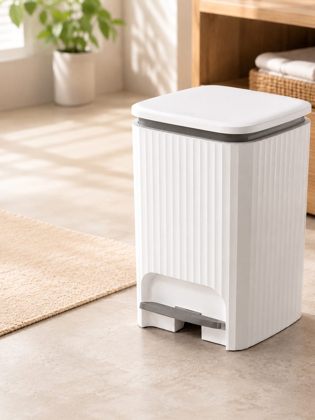 Foot Pedal dustbin/trash can.