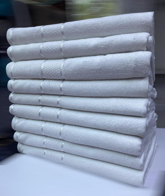 White medium towels