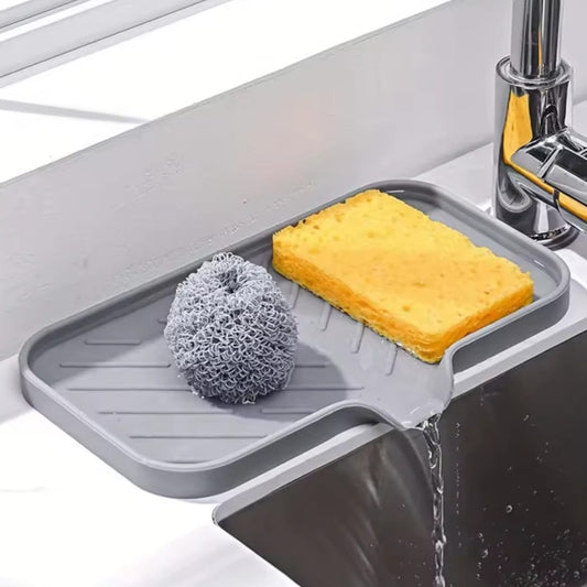 Sink silicone anti-slip tray.