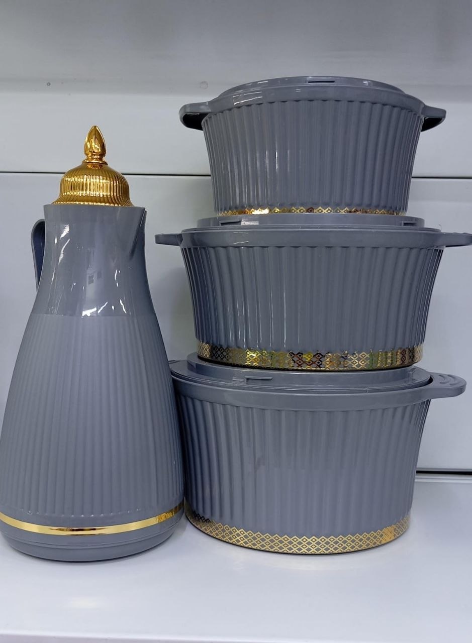 4pcs hot pot set with flask
